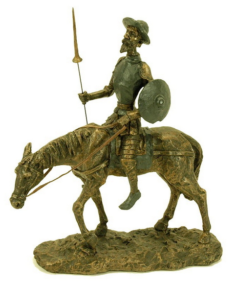 Figura Don Quijote a caballo