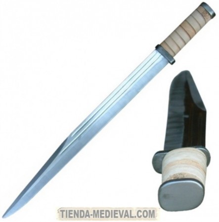 Scramasaxe, Sax ou Scramasax : la lame germanique qui a forgé guerriers et artisans ESCRAMASAJÓN LARGO GEIRSTEIN 443x450 - Scramasaxe, Sax ou Scramasax : la lame germanique qui a forgé guerriers et artisans