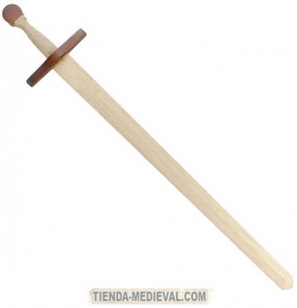 ESPADA MEDIEVAL DE MADERA 434x450 - Espadas de madera, de polipropileno y de látex para entrenamiento