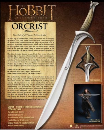 Espada Oficial Orcrist del Hobbit