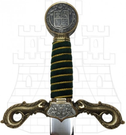 Espada Cristóbal Colón en oro