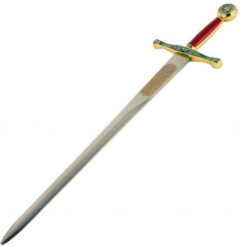 Abrecartas espada Excálibur - Abrecartas Medievales