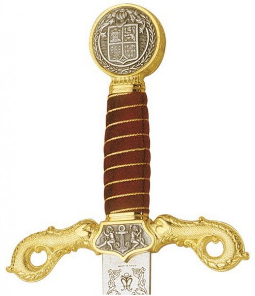 Espadas de Toledo Espada de Cristobal Colón en Oro - Espadas de Toledo