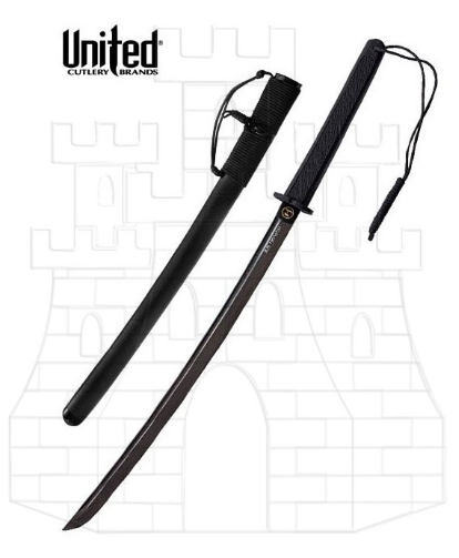 Wakizashi táctica en damasco negro