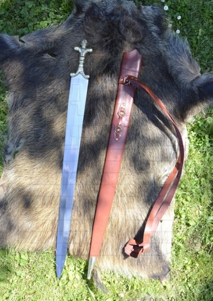 Espada larga Celta con vaina - Espada Vikinga Sax larga