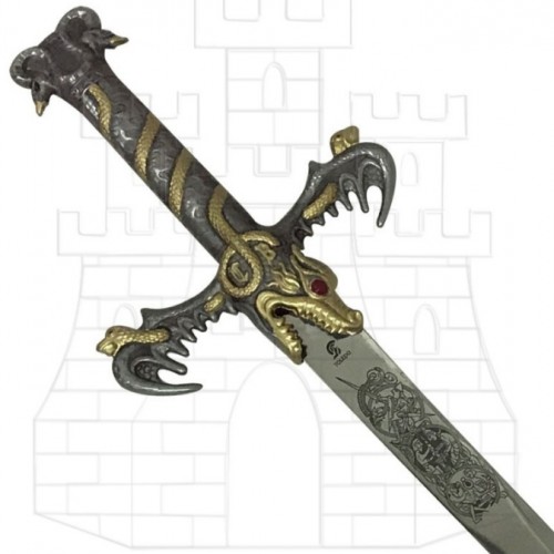 Espada Barbarian decorada - Espadas con bellos decorados