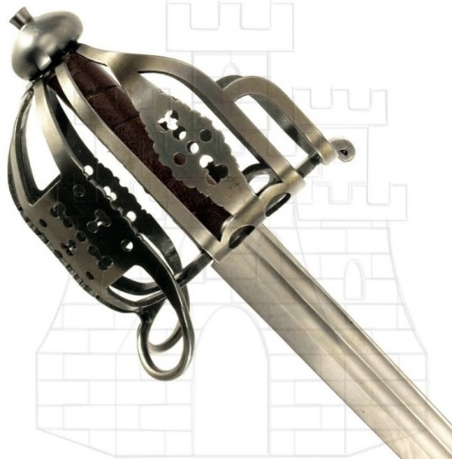 Espada Escocesa canasta funcional Jiri Krondak - Espadas y Sables con acabados latonados