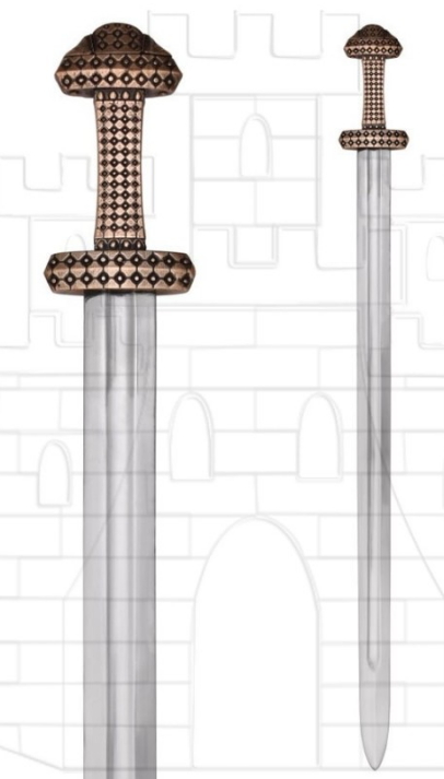 Espada Vikinga isla Eigg acero de alto carbono - Espada Vikinga isla Eigg en Acero de Damasco