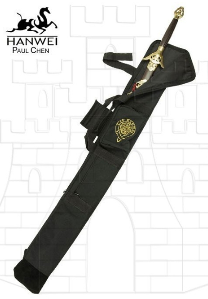 LOKIH Bolsa de Espada Katana Samurai Bolsa de Almacenamiento de Espada con Correa Ajustable la Espada no está incluida,Ribete Rojo,Style 1 