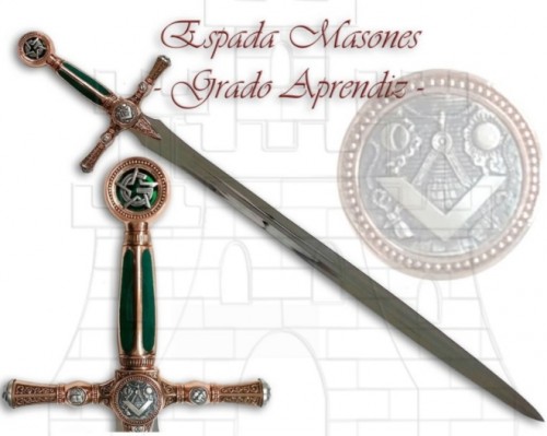 Espada Masones Grado de Aprendiz