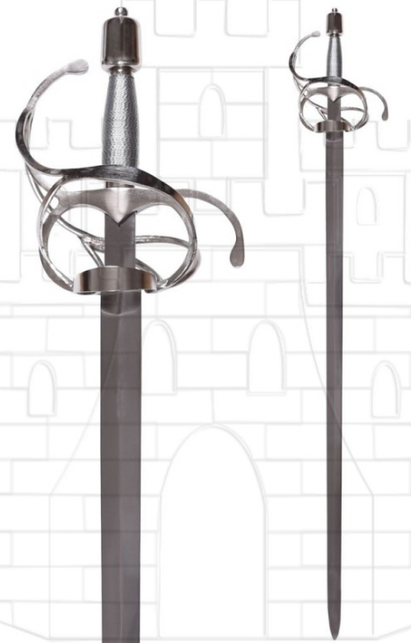 Espada Rapiera con hoja ancha - Conseguir espadas roperas de taza y de lazo