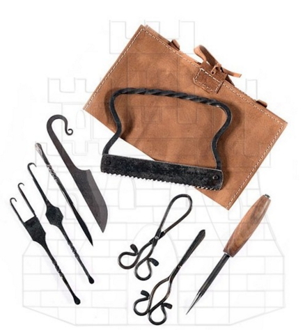 Cuchillos medievales forjados a mano Set Quirúrgico medieval - Cuchillos medievales forjados a mano