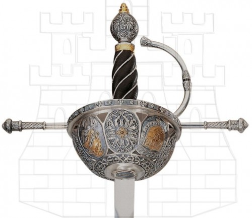 Espada Española Cazoleta siglo XVI - Espadas de lujo de la marca toledana Art Gladius