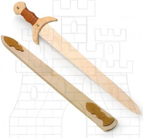 Espadas de madera y latex para niños