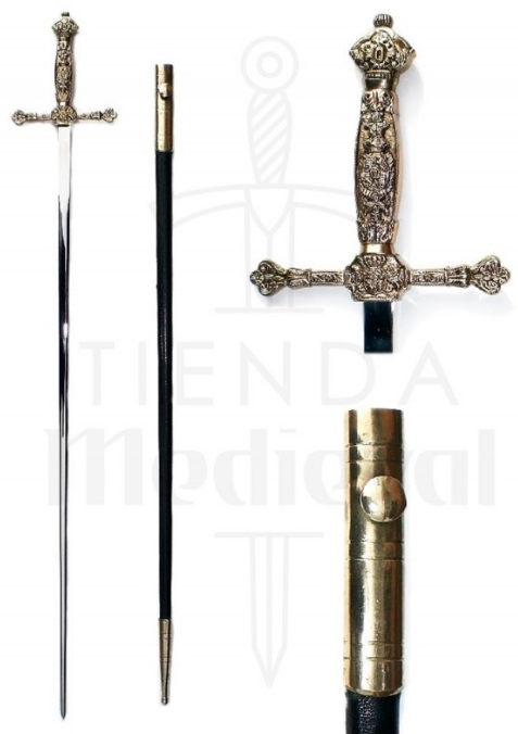 Espadín ceremonial con vaina - Espada Rey Vikingo con Vaina