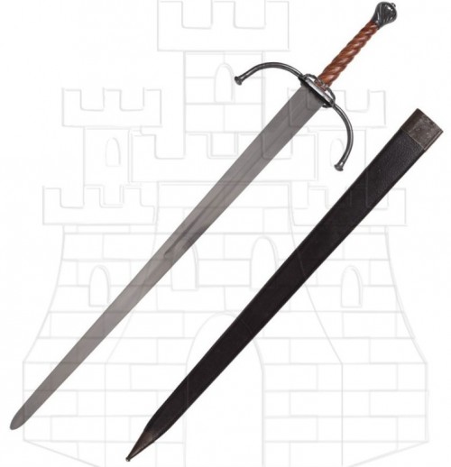 Espada medieval larga o bastarda para prácticas