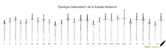 Tipologia Oakeshott Espada Medieval - Espadas funcionales una mano Tipología Oakeshott