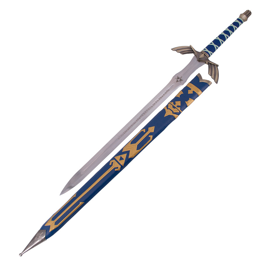 Espada Legend of Zelda con empunadura y funda forradas en polipiel azul 1738239992