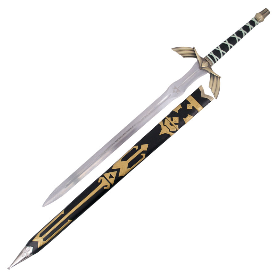 Espada Legend of Zelda con empunadura y funda forradas en polipiel negro 1738240056