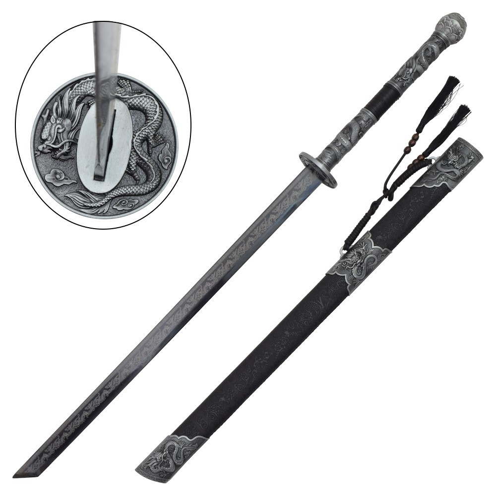 Espada china tradicional Dragon dinastia Tang 108 cm. 1737751776