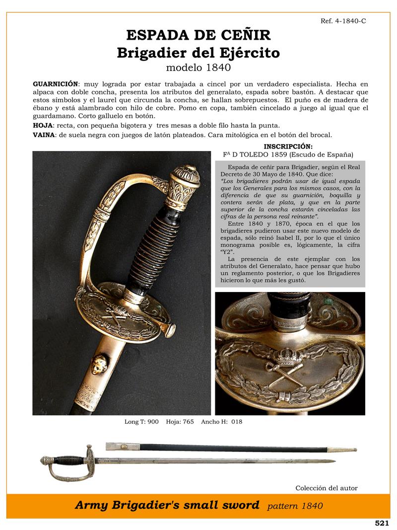 ESPADA DE CEIR Brigadier del Ejercito modelo 1840.jpg 1748063367 - Brigadier 1840 Sword Belt: Elegance and Exclusivity