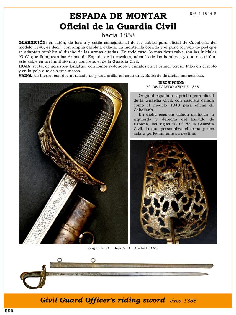 ESPADA DE MONTAR OFICIAL DE LA GUARDIA CIVIL HACIA 1858.jpg 1748624969 - Mounted Sword of the Civil Guard: A Historical Treasure