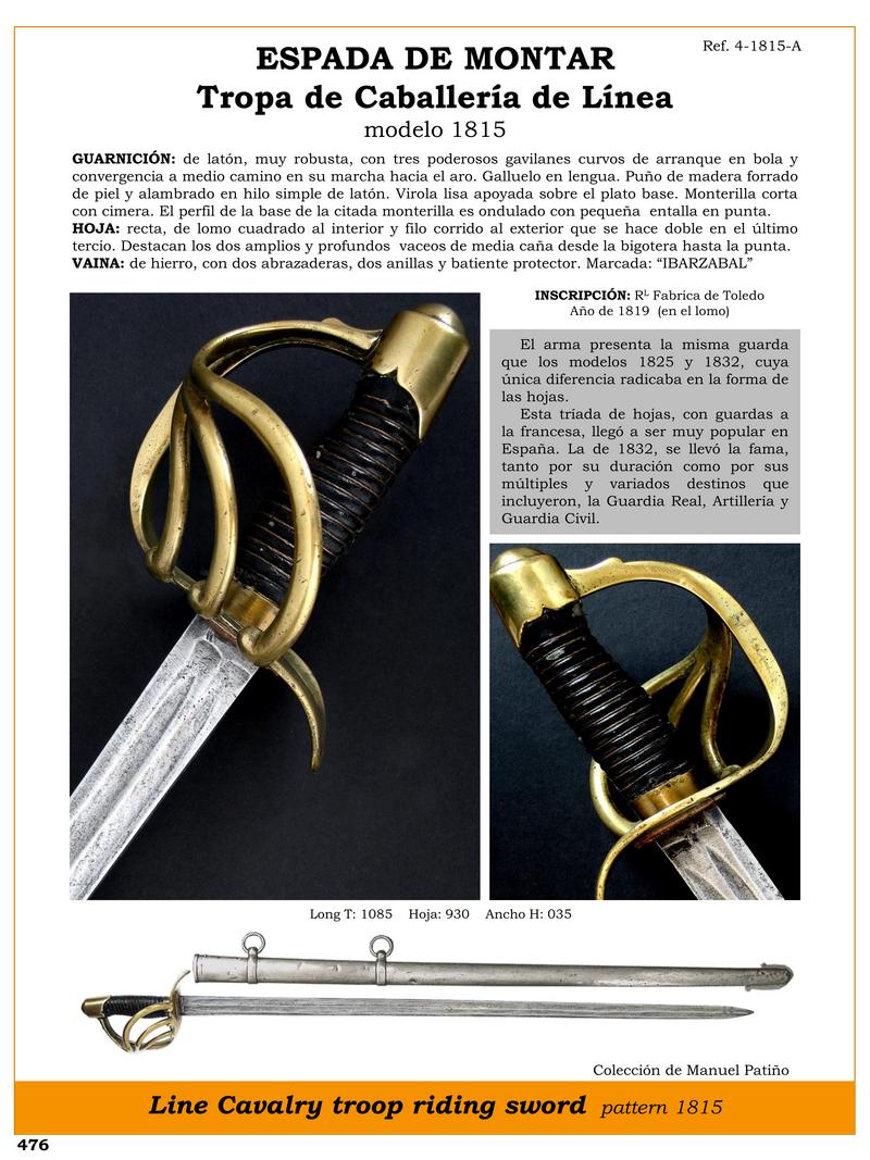 ESPADA DE MONTAR TROPA DE CABALLERA DE LNEA MODELO 1815.jpg 1747112967 - Riding Sword 1815: Elegance and History for Collectors