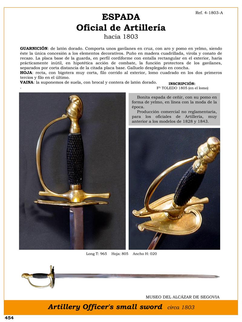 ESPADA OFICIAL DE ARTILLERA C. 1803.jpg 1746637766 - Spada Ufficiale di Artiglieria: Eleganza e Storia 1803