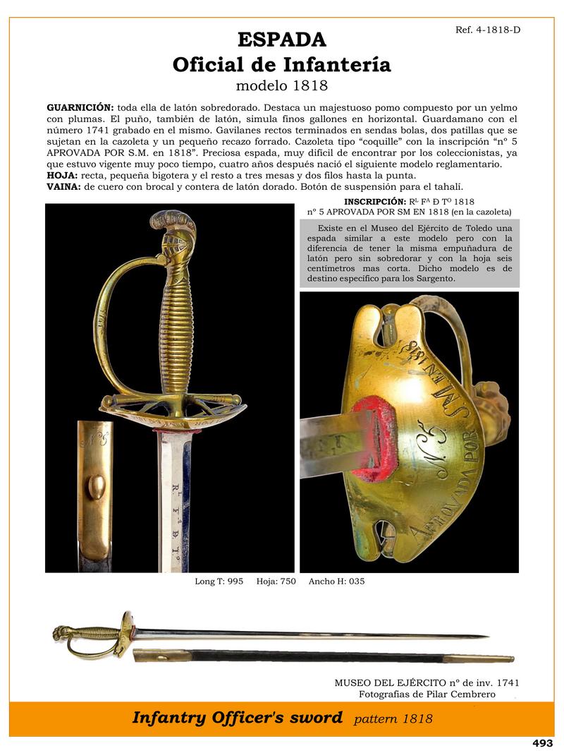 ESPADA OFICIAL DE INFANTERA MODELO 1818.jpg 1747480166 - Spada ufficiale di fanteria 1818: rare gemme da collezione