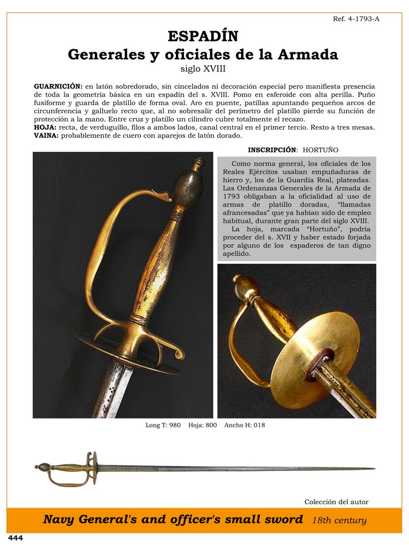 ESPADIN.jpg 1746421766 - Espadon de la Marine : Élégance du XVIIIe siècle dans les Armes