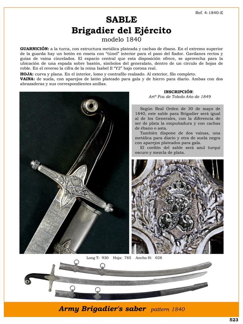 SABLE BRIGADIER DEL EJRCITO MODELO 1840.jpg 1748106570 - Brigadier Saber 1840: Elegance and Military Exclusivity