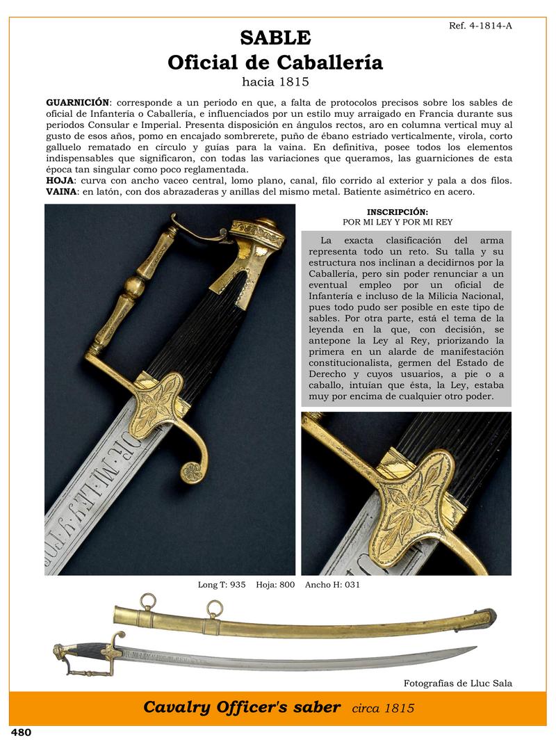 SABLE OFICIAL DE CABALLERA HACIA 1815.jpg 1747134568 - Sciabola da ufficiale di cavalleria: storia e design unico