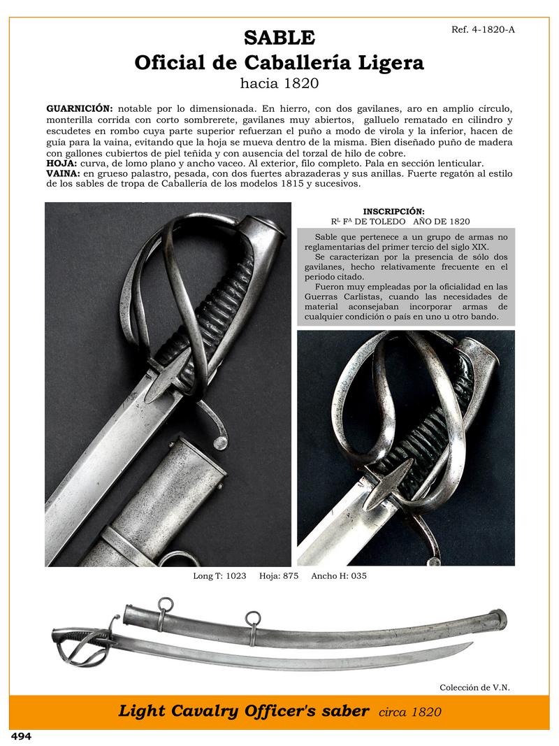 SABLE OFICIAL DE CABALLERA LIGERA HACIA 1820.jpg 1747501769 - Scopri il Fucile da Cavalleria Leggera del 1820