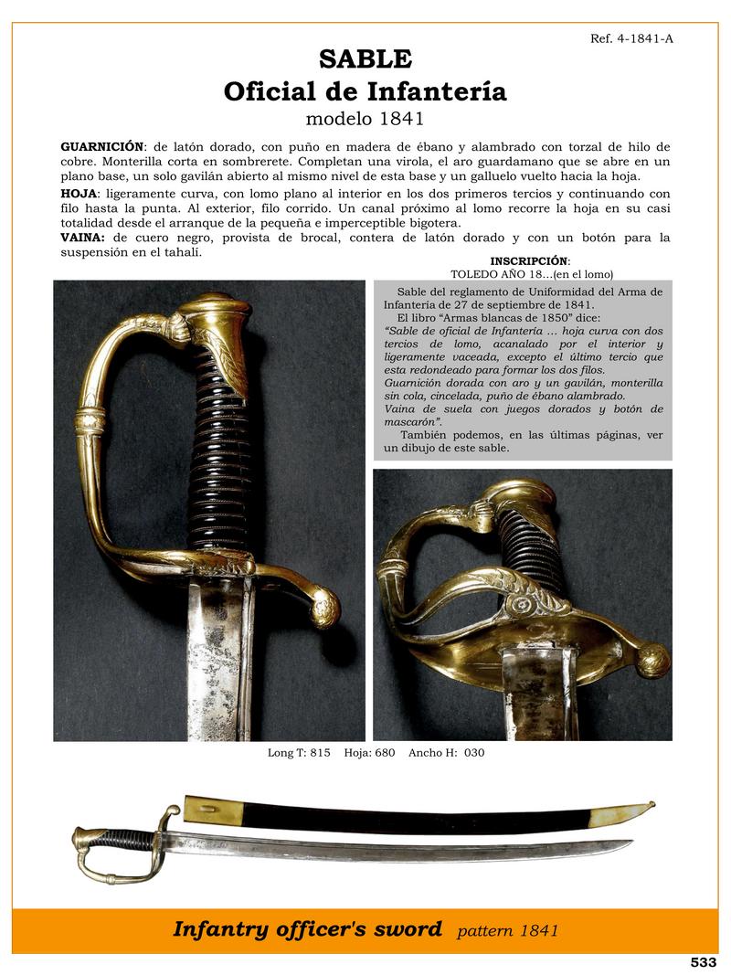 SABLE OFICIAL DE INFANTERA MODELO 1841.jpg 1748300964 - Sabre Officiel d'Infanterie 1841 : Élégance et Tradition