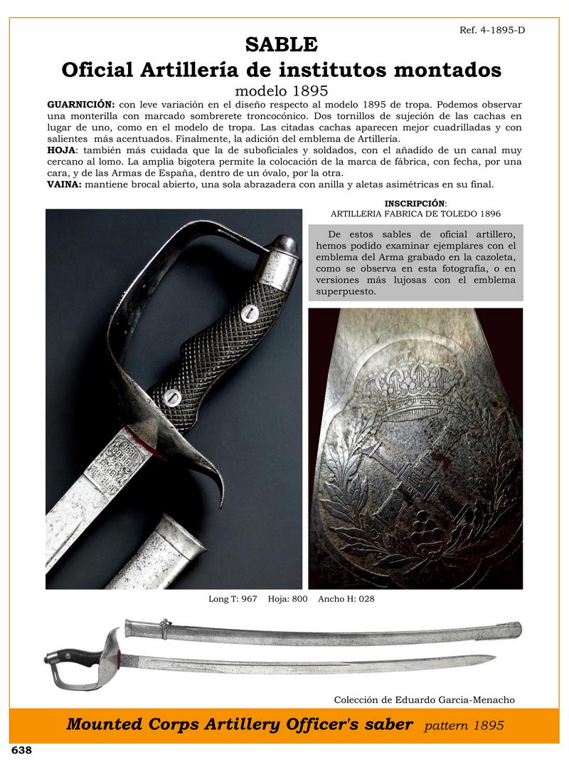 SABLE OFICIAL ARTILLERA DE INSTITUTOS MONTADOS MODELO 1895.jpg 1750504166 - 1895 Official Artillery Saber: Exclusive and Elegant Design