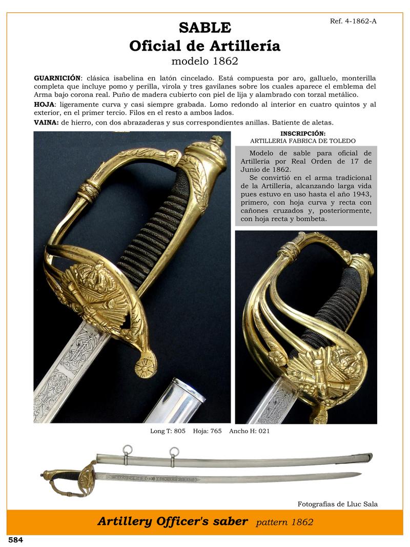 SABLE OFICIAL DE ARTILLERA MODELO 1862.jpg 1749337764 - Sabliera d'artiglieria 1862: storia e dettagli affascinanti