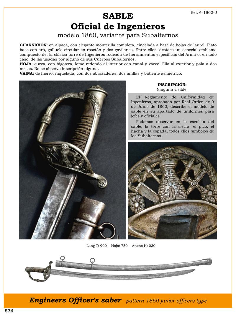 SABLE OFICIAL DE INGENIEROS MODELO 1860 VARIANTE PARA SUBALTERNOS.jpg 1749164969 - Engineers' Sable 1860: Elegance and Exclusivity for Subordinates