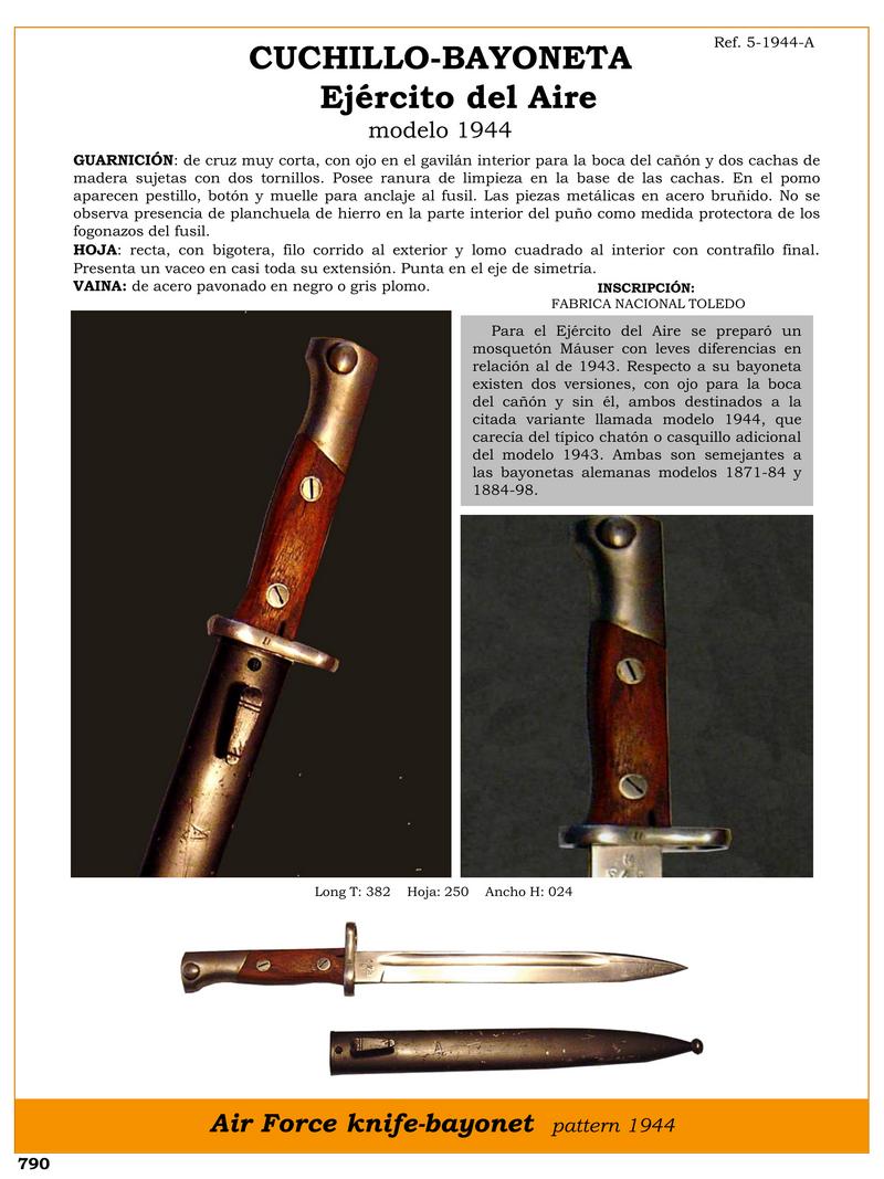 CUCHILLO BAYONETA EJRCITO DEL AIRE MODELO 1944.jpg 1753636174 - Model 1944 Bayonet Knife: Unique Design and Features