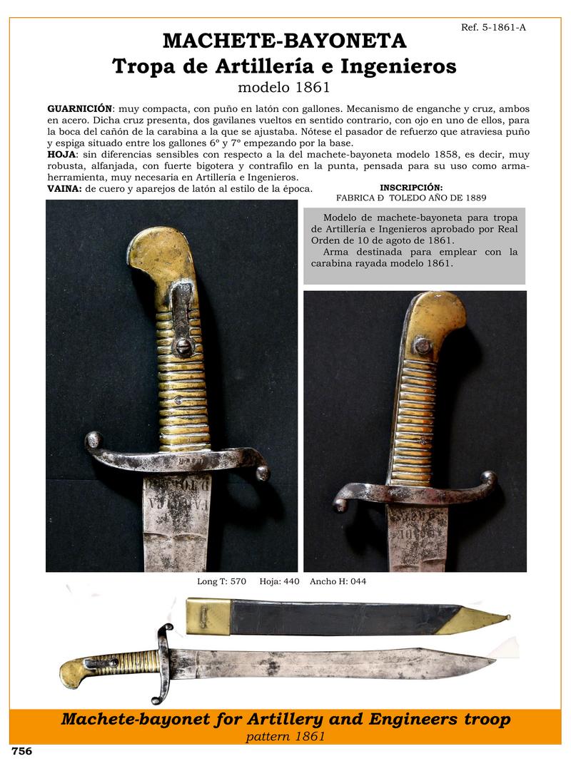 MACHETE BAYONETA Tropa de Artillera e Ingenieros modelo 1861.jpg 1752966567 - Machette-baïonnette 1861 : L'Arme Idéale Pour l'Artillerie