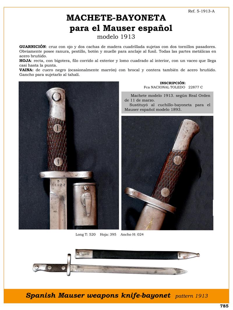 MACHETE BAYONETA para el Mauser espaol modelo 1913.jpg 1753528172 - Machette-Baïonnette 1913 : L'Outil Essentiel du Mauser