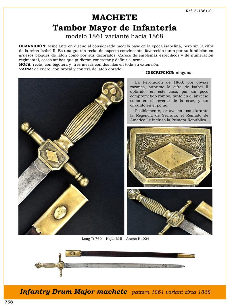 MACHETE TAMBOR MAYOR DE INFANTERA MODELO 1861 VARIANTE HACIA 1868.jpg 1753009767 - Major Drum Machete: History and Unique Details