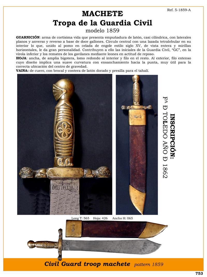 MACHETE Tropa de la Guardia Civil modelo 1859.jpg 1752901766 - Civil Guard Machete Model 1859: A Historical Treasure
