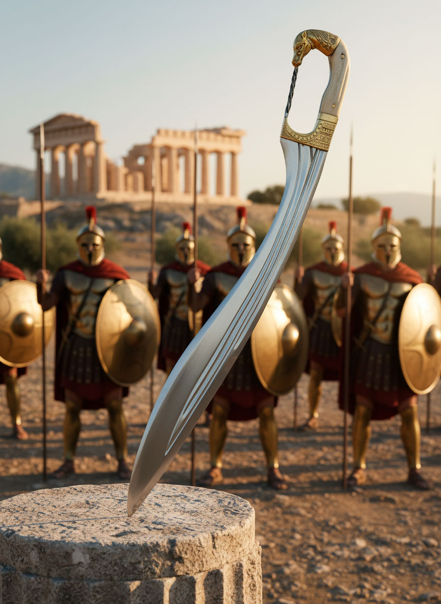 kopis griega - Kopis: la spada greca che combina fendente e filo di leggenda