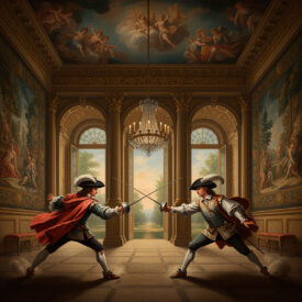 lucha-floretes-ilustracion