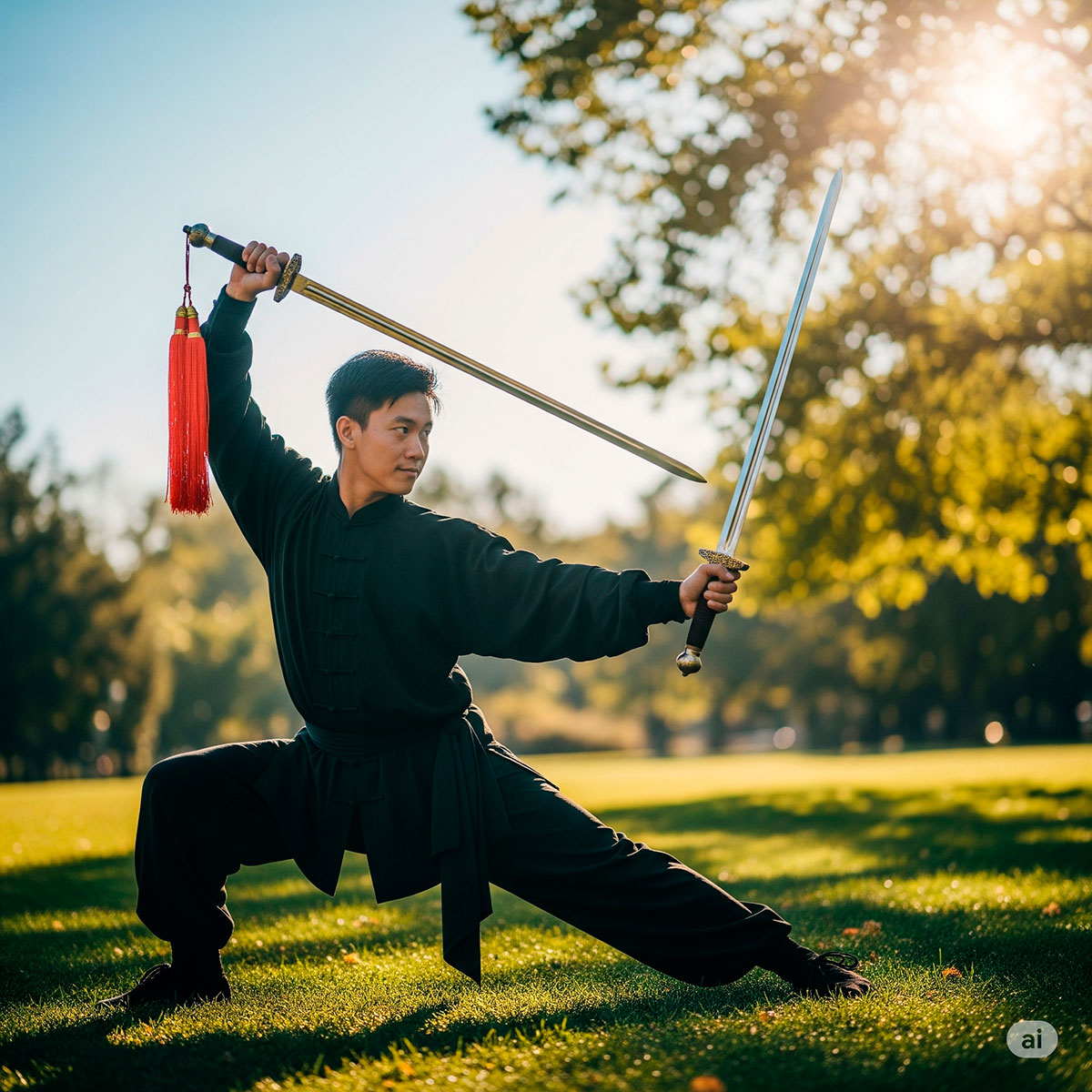 practica espadas kung fu