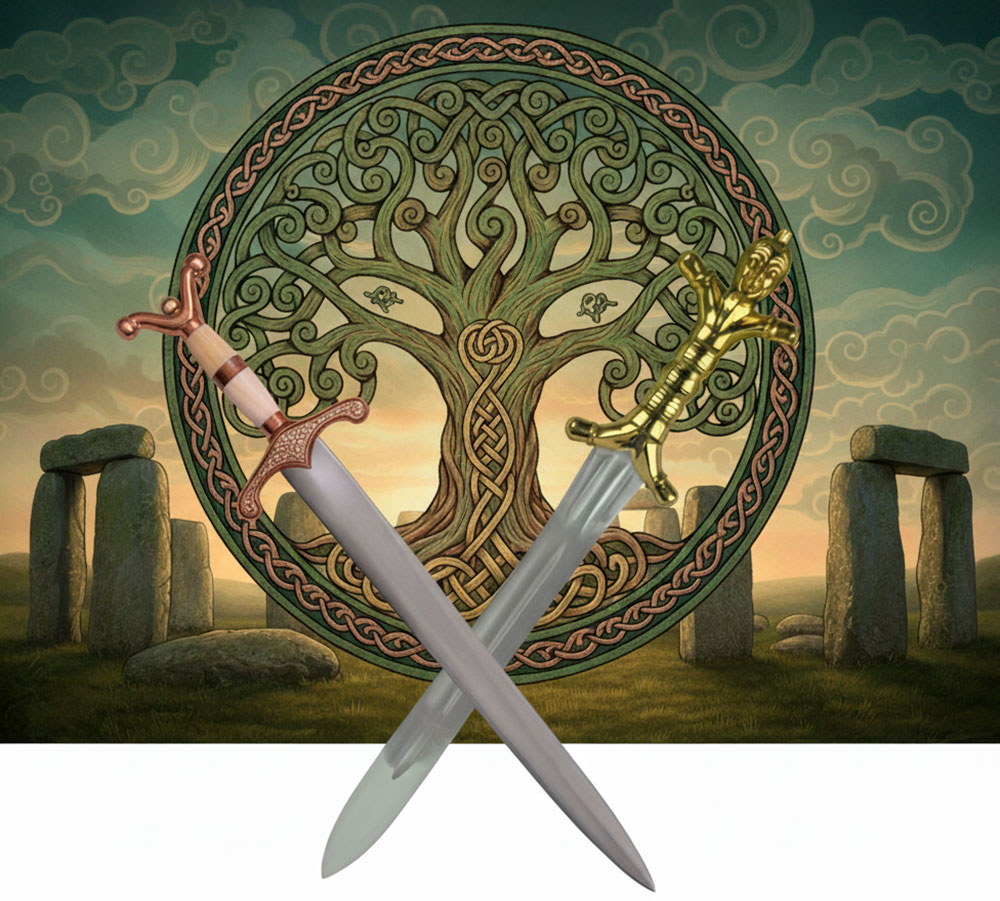 espadas celtas antenas