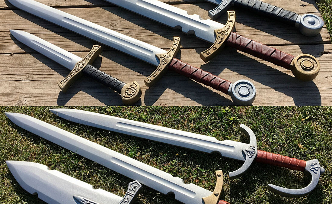 espadas latex 1100x675 - Spade in lattice: guida epica e pratica per LARP, rievocazioni storiche e cosplay