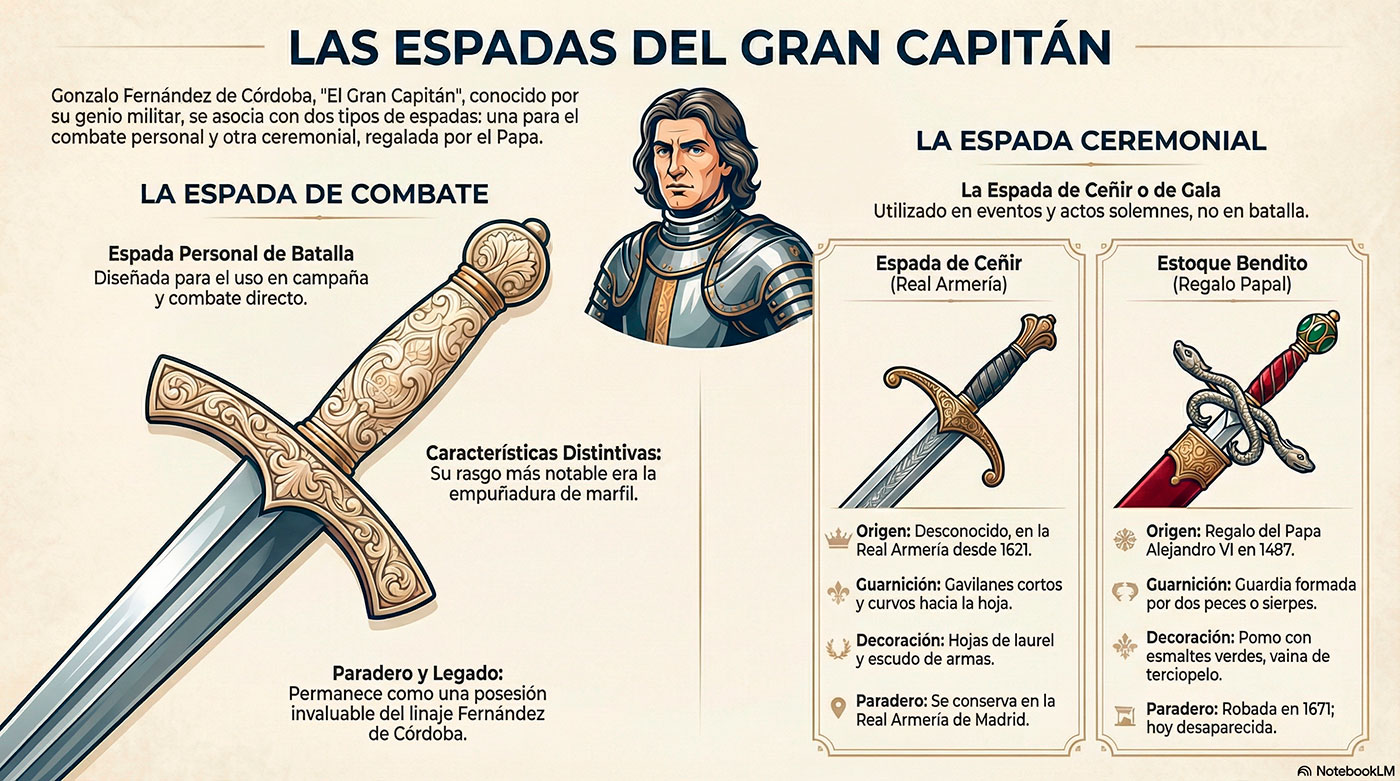 Cómo Identificar una Espada de Calidad del Gran Capitán: Guía Esencial para Coleccionistas 2 espadas gran capitan combate y ceremonial