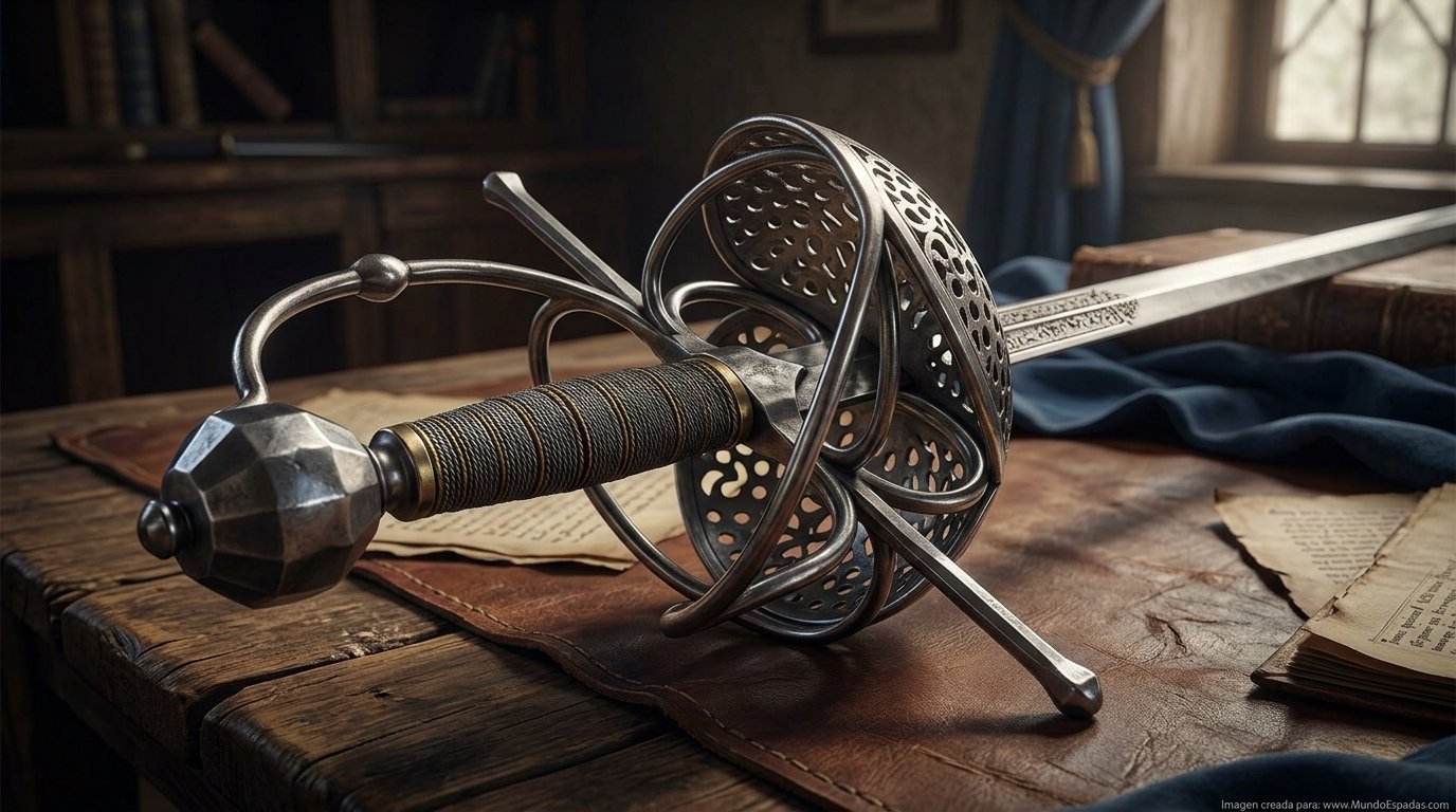 Características clave de la espada Pappenheimer y su empuñadura — imagen 1
